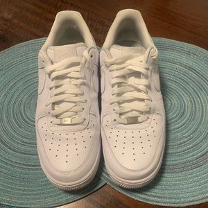 All white Air Forces